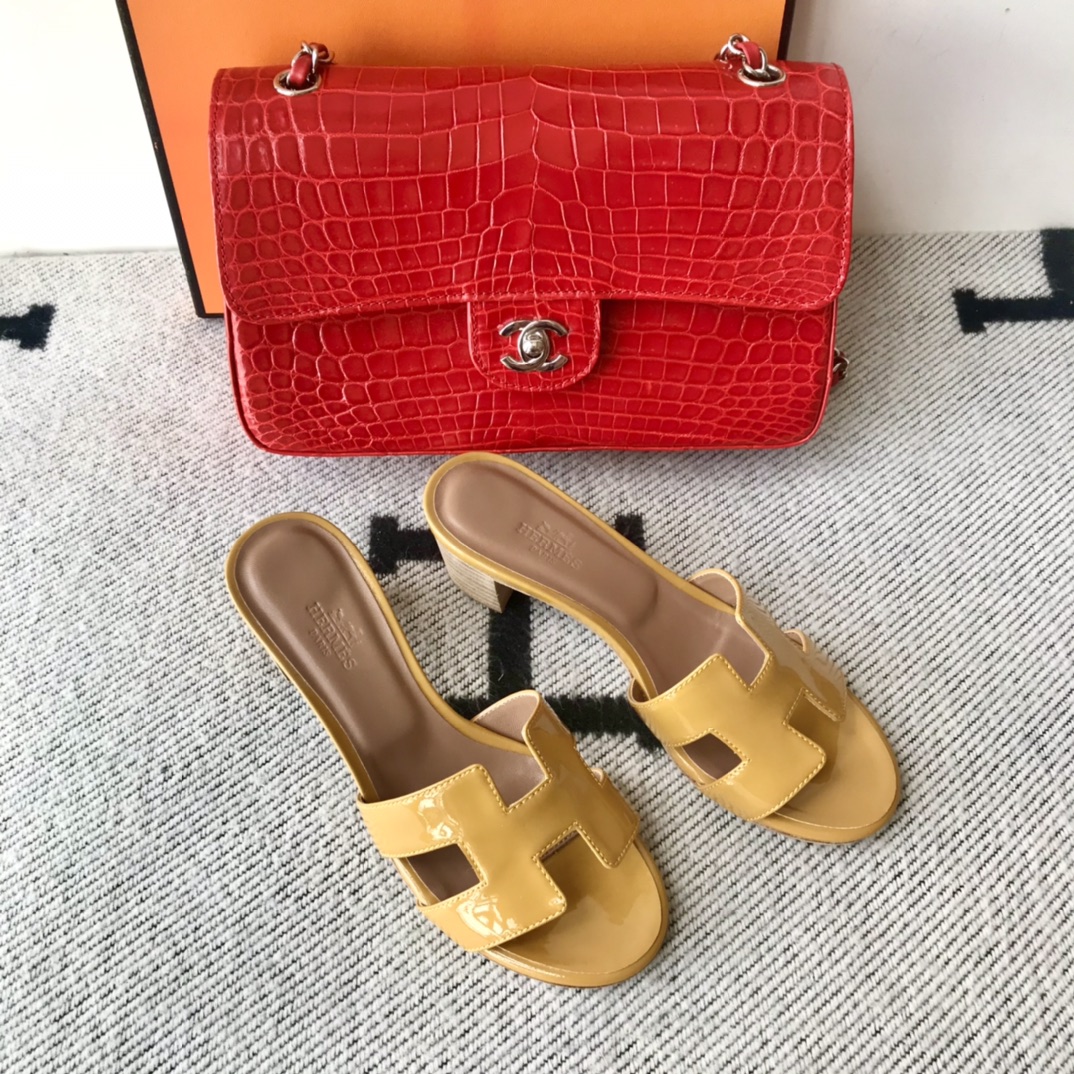 에르메스 올수공 오아시스 슬리퍼 샌들 페이던트 21